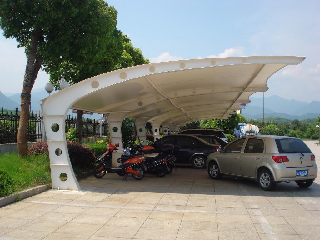 【論膜結構車棚價格】實惠，就在燁興！